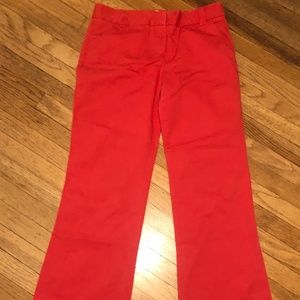 J Crew Classic Twill Chinos - Nantucket Red!